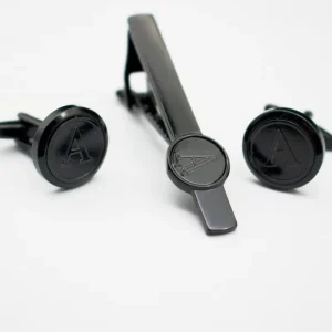 New Fashion Jewelry Accessories Custom Luxury Cufflinks Covered Blank Shirt Metal 26 English Logo Cufflinks