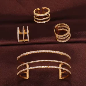 New Fashion Jewelry Sets for Women Set Gold Jewelry Saudi