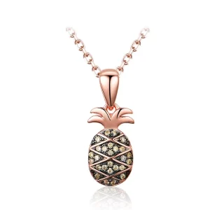 New Fashion Korean Sweet Jewelry for Women Girls Cute Pineapple Fruit Pendant Necklace