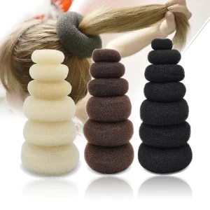 New Fashion Princess Magic Styling DIY Volume Elegant Hair Stick Ring Twist Head Band Hair Elastic Band