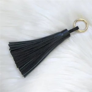 New Fashion Tassel Key Chain Women Cute Tassel Keychain Bag Accessory Leather Tassels Car Key Ring Fringe