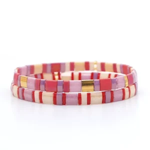 New Fashion Tila Beaded Beach Diy Bracelet for WomenBangle Bracelet Stretch Costume Jewelry Charm Bulk Custom