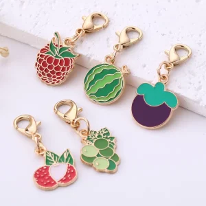 New Fashionable Fruit Series Pendant Keychains Fruit Decorations Gift Bags Keychains Small Gifts