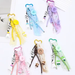 New Korean Ins Style Charm Chain for Bag Fashion Punk Girl Boy Sport Bag Keyring Purse Pendant Handbag Accessories