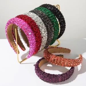 New Korean Shiny Diamond Crystal Rhinestone Headband Personality Charm Banquet Party Hair Accessory