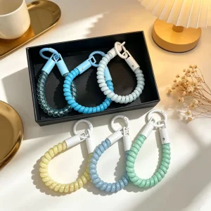 New Lanyard Keychain Elastic Lanyard Anti lost Keychain