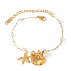 New Ocean Series Pearl Accessories New European and American Cross Border Fashion Versatile Starfish Shell Accessories