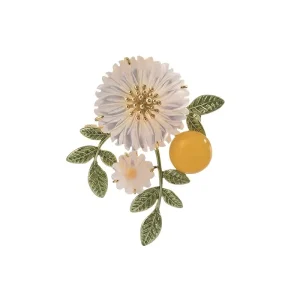New Pin Clothing Accessories Neckline Corsage Little Daisy Brooch Customization