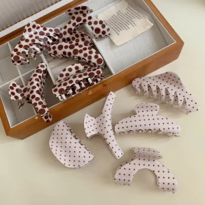 New Simple Versatile Acrylic Geometric Large Small Sun Moon Stars Retro Hair Claw Back Head Updo Clip Hair Accessories Carton