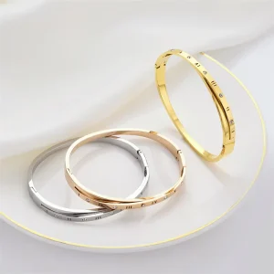 New Stainless Steel Bracelet Double Layer Fashion Bracelet Women’s Personality Bracelet Jewelry