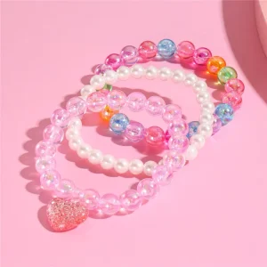New Style Children’s Accessories DIY Handmade Colorful Beaded Bracelets Fashion Jewelry Bracelets