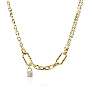 New Style Fashion Colorful Beads Multi layer Stainless Steel Necklace Freshwater Pearl Snowflake Zircon Necklace for Women