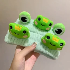 New Style Fashion Cute Cartoon Hairband Star & Pig Design Plush Anti Slip Headband Perfect for Facial Mask Use