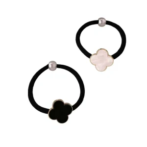 New Style Korean Style Metal Ponytail Hair Rings & Headbands Handmade All Match Flower Pearl High Elastic