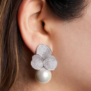 New Style Pearl Charm Elegant Drop Earring Jewelry for Wedding Party Daily Fashion Accessories