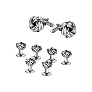 New Style Silver Twist Enamel Cufflink Cuff Buckle French Fashion Stainless Steel Men’s Wedding Anniversary