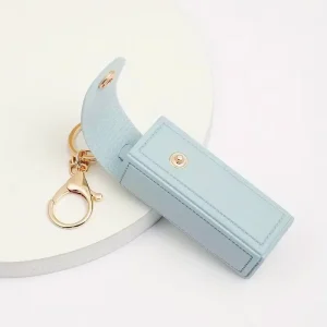 New Styles Leather Key Chains High Quality Lipstick Holder Keychain Bag Accessories