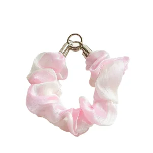 New Summer Series Sweet Luxury Plastic Coin Holder Keychain Phone Chain Mesh High end Phone Lanyard Hair Tie Bag Charm