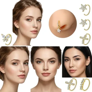 New Trendy Design Septum Piercing Stainless Steel Hoop Nose Piercing Fashion Body Jewelry Unisex