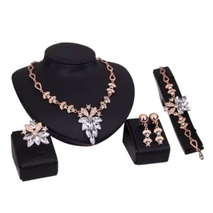New Trendy Fashion Women Artificial Bridel Jewelry Set