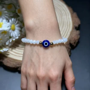 New Turkish Charm Eye Beaded Bracelet Unisex Bangles Fashion Jewelry Boho Colorful 3mm Crystal Beads Gift