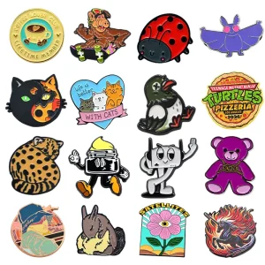 No Minimum Custom 2d 3d logo Metal Soft Enamel Pins En Métal Personnalisé Mini Brooch Pin