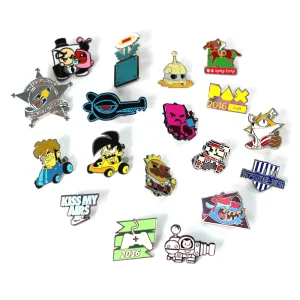 No Minimum Metal Pins Glitter Brooch Anime Hard Enamel Pin Soft Lapel Badge Design and Custom Enamel Pin