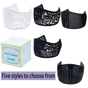 Non Slip Laser Cut Nylon Hijab Headband Headscarf Holder Windproof Fixing Grip Hair Band Accessory for Muslim Women