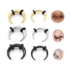 Nose Expander Piercing C Shape Septum Ring Taper Stretcher Surgical Steel