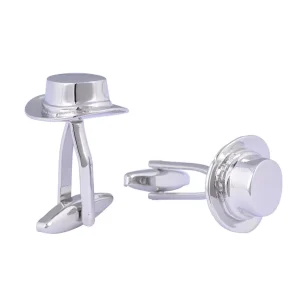 Novelty Hat Cufflinks Custom Formal Suit Shirt Accessory for Men Trendy Wedding Tuxedo Jewelry Fashionable Formal