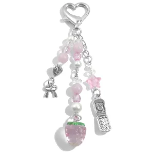 Novelty Keychains Aesthetic Y2K Keychain Charms Stylish Keychains Accessories for Women Bag Purse Gifts