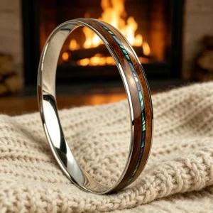 OBE New Arrival Top Quality Color Summer Fashion Ring Made with Shell and Wood