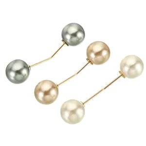 OEM Brooches for Women Fashion Pearl Brooch Alloy 18K Gold Plated Elegant Suit Pin Clothes Accessories Fashion Jewelry Gift