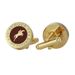 OEM Factory Direct Custom Modern Brass Copper Soft Enamel Gold Plated UV Printing Cufflinks Stamping Technique for Gift