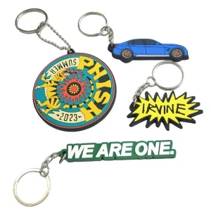 OEM Good Quality 2d Silicone Rubber Keychain Custom Pvc llaveros Rubber Key Chain Promotional Business Gifts Fashion PVC Keyring