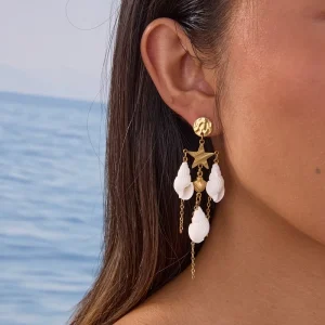 Ocean Breeze Retro Long Pendant Earrings Ladies Sophisticated Trendy Artistic Style