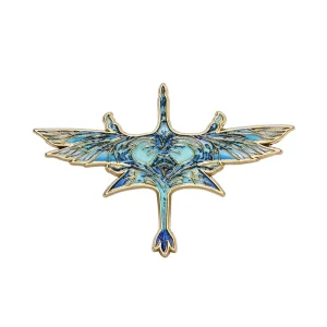 Ocean Whales Brooch Pin Zinc Alloy Cyberpunk Creature Anime Comic Party Wedding Costume Accessory