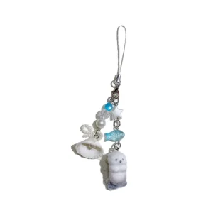 Ocean style Ins style Beach Seashell Souvenir Seal Keychain