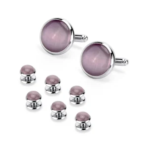 Opal Gem Cufflinks & Tie Clips Personalized Suit Accessory Customized Accessory for Suits