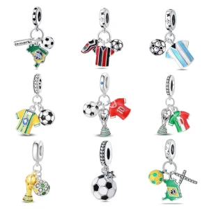Original Design Champion Soccer Jersey Beaded DIY Charm Accessories