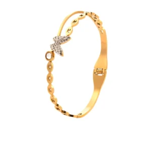Oriole Factory Direct Cross Border 18K Gold High Grade Stainless Steel Charm Bracelet ZIRCON Non Fading Fashion