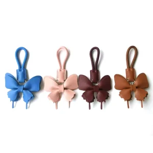 PU Leather Butterfly Key Chain Fashion Bag Key Ring Pendant and Creative Women’s Shoulder Bag Charm for Accessories