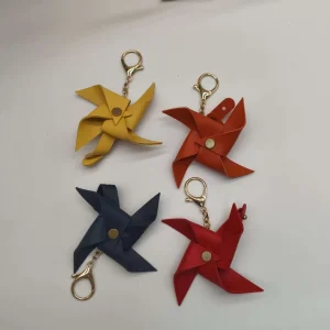 PU Leather Colorful Keychain Mini Fashion Bag Pendant Durable Small Bag Charm Promotional Gift