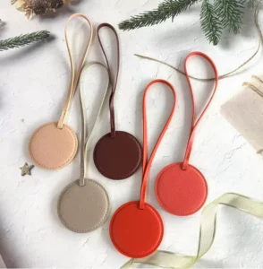 PU Leather Keyring Keychain Lightweight Fashion Trend Women Handbag Pendant Gift Ladies Luggage Charm DIY Craft Accessories