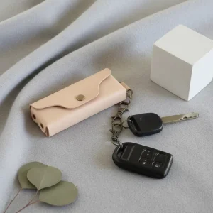 PU Leather Mini Car Key Case With Key Chain Fashion Key Storage Bag Portable Unisex Key Coin Purse Accessories Gifts