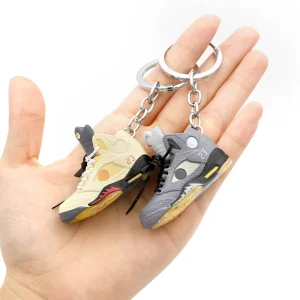 PVC A5 Generation Shoe Shaped Keychain Pendant White Consecutive Black Creative Souvenir Toy Accessories