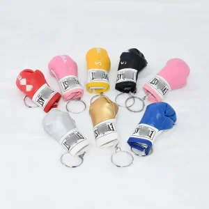 PVC Coin Holder Keychain Mini Fist Boxing Backpack Key Accessory Pendant Fashion Gift Keychain for Decorations