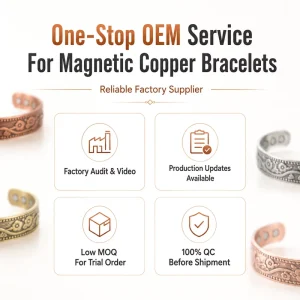 Pain Relief Adjustable Women Men Floral Pattern Healing Fashion Cuff Bracelet Jewelry Pure Copper Magnetic Bangle