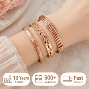 Pain Relief Healing Adjustable Women Men Fashion Cuff Bracelet Jewelry 99.99% Pure Copper Magnetic Bangle