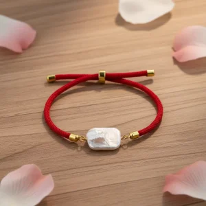 Pearl Bangle Bracelet 18K Gold Plated Thin Statement Women Fashion Luxury Item For Party Wedding Celebration